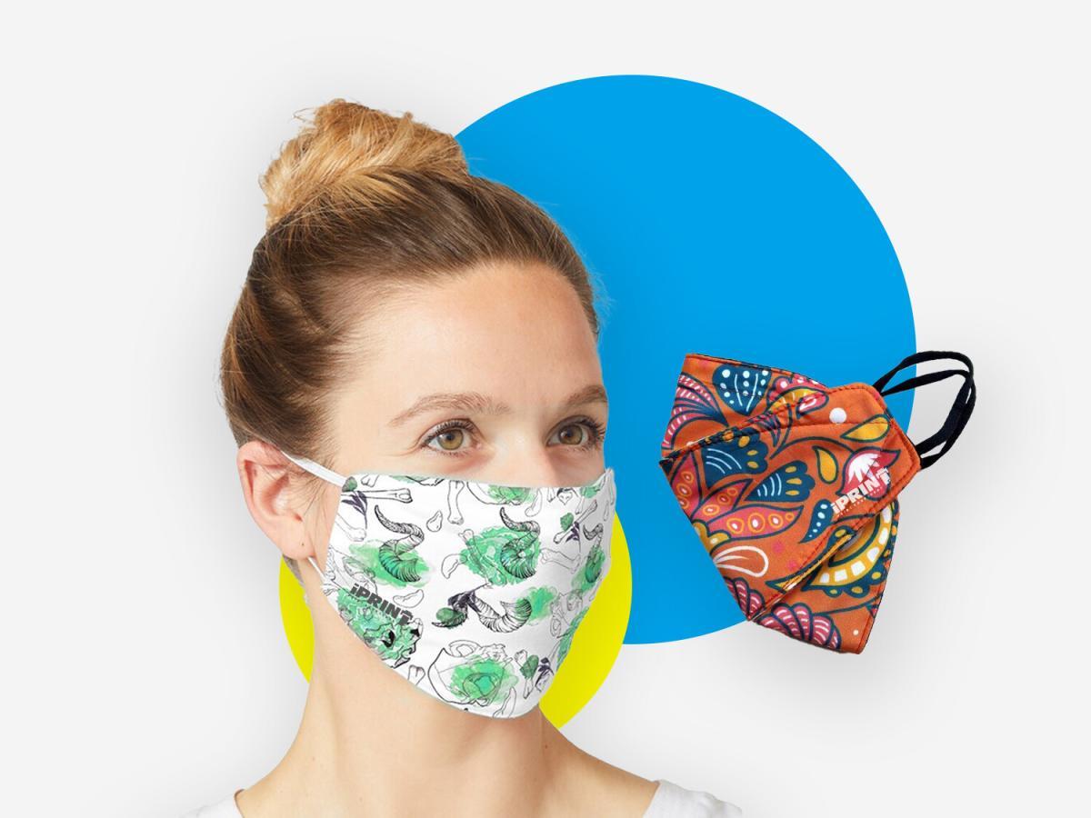 Masker printing bahan berkualitas dengan custom desain sendiri