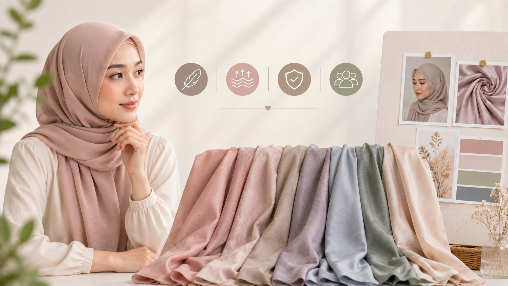 Cara Memilih Bahan Hijab Premium