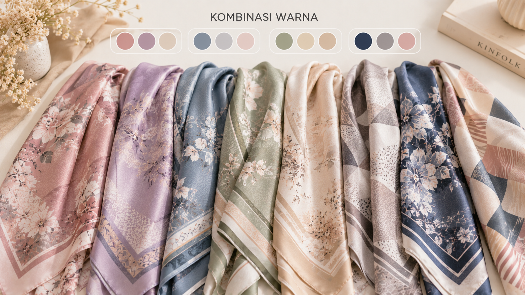 kombinasi warna hijab