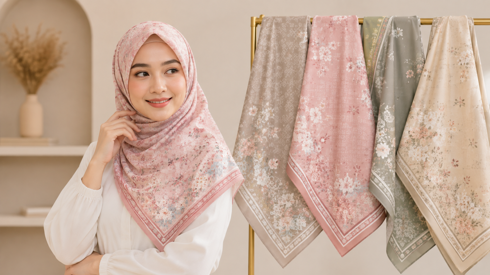 ukuran hijab segi empat Ukuran Hijab Segi Empat yang Paling Banyak Digunakan di Indonesia